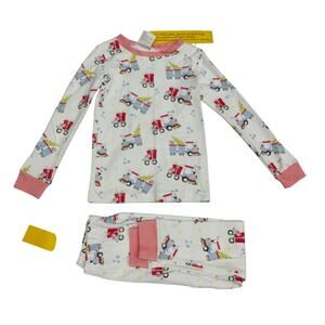 NWT Lullaby Set 3T All Aboard PJs in Red Gingham